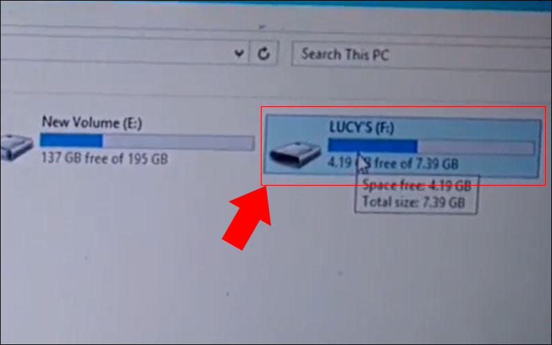 Bộ nhớ điện thoại được lưu với t&ecirc;n l&agrave; LUCY'S